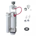 Комплект арматури Koer KT-0301-3/8" (спускна 2-х кноп.+ наповнювальна з універс. підключенням) (KR5059)