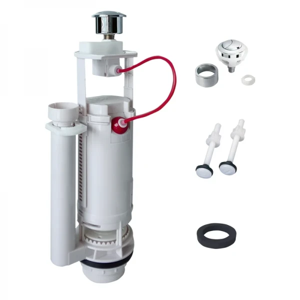 Комплект арматури Koer KT-0301-3/8" (спускна 2-х кноп.+ наповнювальна з універс. підключенням) (KR5059)