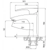 Смеситель для умывальника Koer KB-10007-04 (Цвет хром+белый) (KR5149)