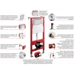 Комплект інсталяційний для унітазу Koer KT-0401 (без панелі змиву) (KR5166)