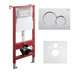 Комплект установочный для унитаза Koer KT-0501-01 (с пан. смыва KT-0601-01 Хром + звукоиз.) (KR5168)