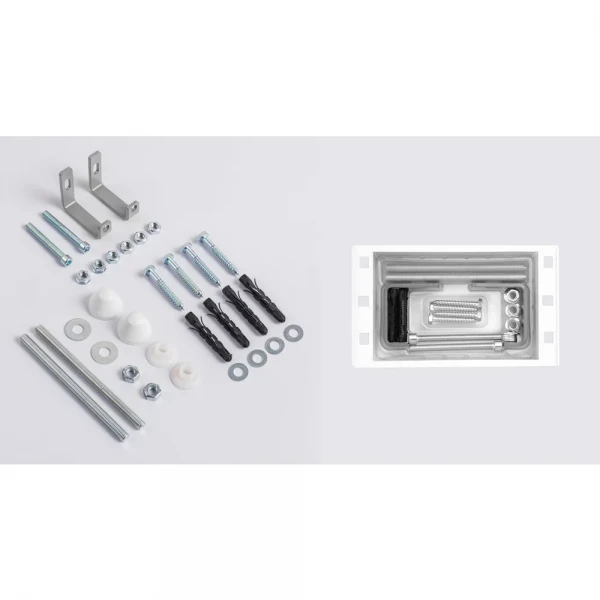 Комплект установочный для унитаза Koer KT-0502-01 (с пан. смыва KT-0602-01 Хром + звукоиз.) (KR5171)