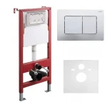 Комплект установочный для унитаза Koer KT-0502-01 (с пан. смыва KT-0602-01 Хром + звукоиз.) (KR5171)