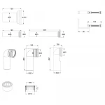 Комплект установочный для унитаза Koer KT-0502-01 (с пан. смыва KT-0602-01 Хром + звукоиз.) (KR5171)