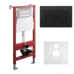 Комплект установочный для унитаза Koer KT-0502-05 (с пан. смыва KT-0602-05 Черная матовая + звукоиз.) (KR5173)