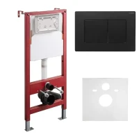 Комплект інсталяційний для унітазу Koer KT-0502-05 (з пан. змиву KT-0602-05 Чорна матова +звукоіз.) (KR5173)