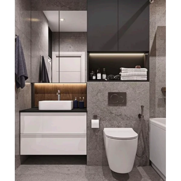 Панель змиву KOER KT-0601-01 пластикова, кнопка кругла (KR5174)