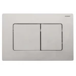 Панель змиву Koer KT-0602-02 240x160x10mm з нержавіючої сталі, кнопка квадратна SUS304 (KR5179)