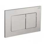 Панель змиву Koer KT-0602-02 240x160x10mm з нержавіючої сталі, кнопка квадратна SUS304 (KR5179)
