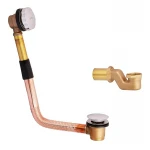 Сифон для ванны Koer BD-01-01 с переливом и выпуском ''СLICK-СLACK'', латунь (KR5196)