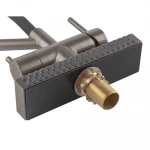 Смеситель для кухни Koer KB-74027-07 с функцией "водопад" и черным силиконовым изливом (KR5203)