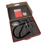 Смеситель для кухни Koer KB-74027-07 с функцией "водопад" и черным силиконовым изливом (KR5203)