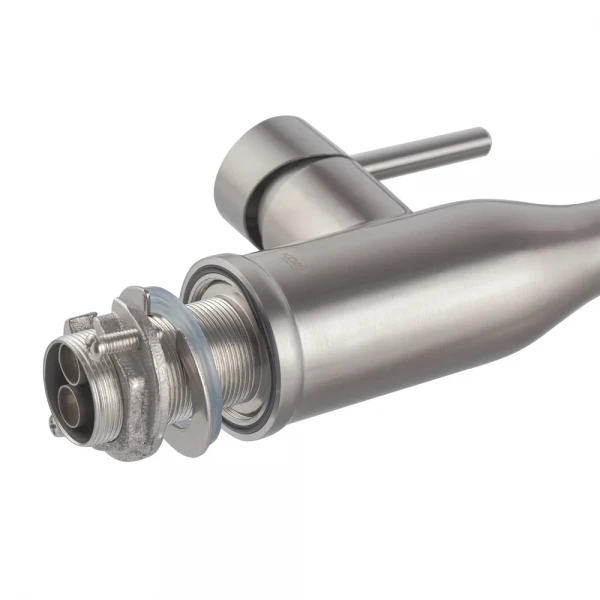 Смеситель для кухни Koer KI-70026-02 с черным силиконовым изливом (KR5209)