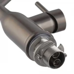 Смеситель для кухни Koer KI-70026-07 с черным силиконовым изливом (KR5211)