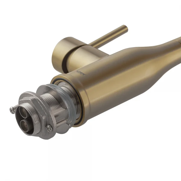 Смеситель для кухни Koer KI-70026-12 с белым силиконовым изливом (KR5212)