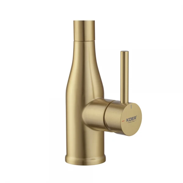 Смеситель для кухни Koer KI-70026-12 с белым силиконовым изливом (KR5212)