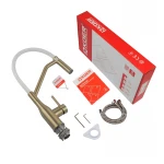 Смеситель для кухни Koer KI-70026-12 с белым силиконовым изливом (KR5212)