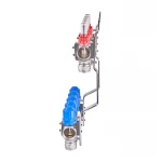 Коллекторный блок с расходомерами и евроконусами Koer KR.1210-3 - 1"x3 WAYS (KR5265)