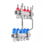 Коллекторный блок с расходомерами и евроконусами Koer KR.1210-4 - 1"x4 WAYS (KR5266)