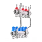 Колекторний блок з витратомірами та євроконусами Koer KR.1210-5 - 1"x5 WAYS (KR5267)