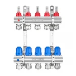 Колекторний блок з витратомірами та євроконусами Koer KR.1210-5 - 1