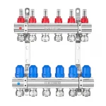 Коллекторный блок с расходомерами и евроконусами Koer KR.1210-6 - 1"x6 WAYS (KR5268)