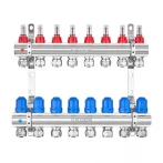 Колекторний блок з витратомірами та євроконусами Koer KR.1210-8 - 1"x8 WAYS (KR5270)