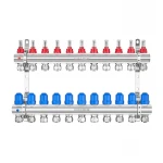 Коллекторный блок с расходомерами и евроконусами Koer KR.1210-11 - 1"x11 WAYS (KR5273)