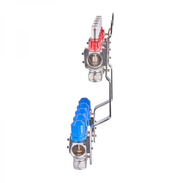 Коллекторный блок с расходомерами и евроконусами Koer KR.1210-11 - 1"x11 WAYS (KR5273)