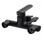 Одноважільний змішувач для ванни Koer KB-40028-05 латунний чорний матовий з коротким виливом (KR5306)