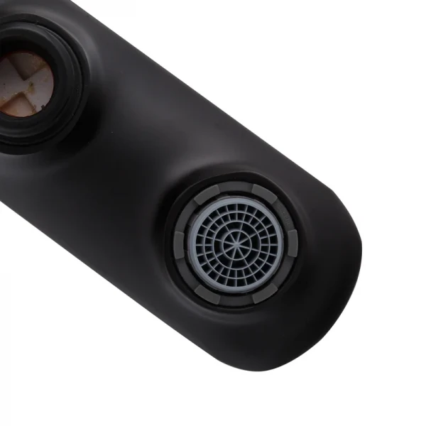 Одноважільний змішувач для ванни Koer KB-40028-05 латунний чорний матовий з коротким виливом (KR5306)