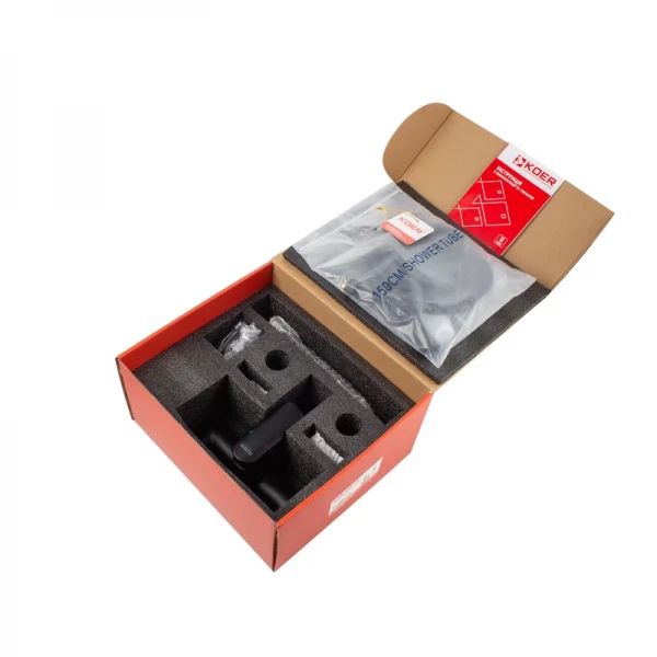 Одноважільний змішувач для ванни Koer KB-40028-05 латунний чорний матовий з коротким виливом (KR5306)