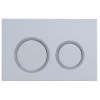 Панель змиву Koer KT-0605-03 220x140x12mm пластикова, кнопка кругла (KR5316)