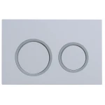 Панель змиву Koer KT-0605-03 220x140x12mm пластикова, кнопка кругла (KR5316)