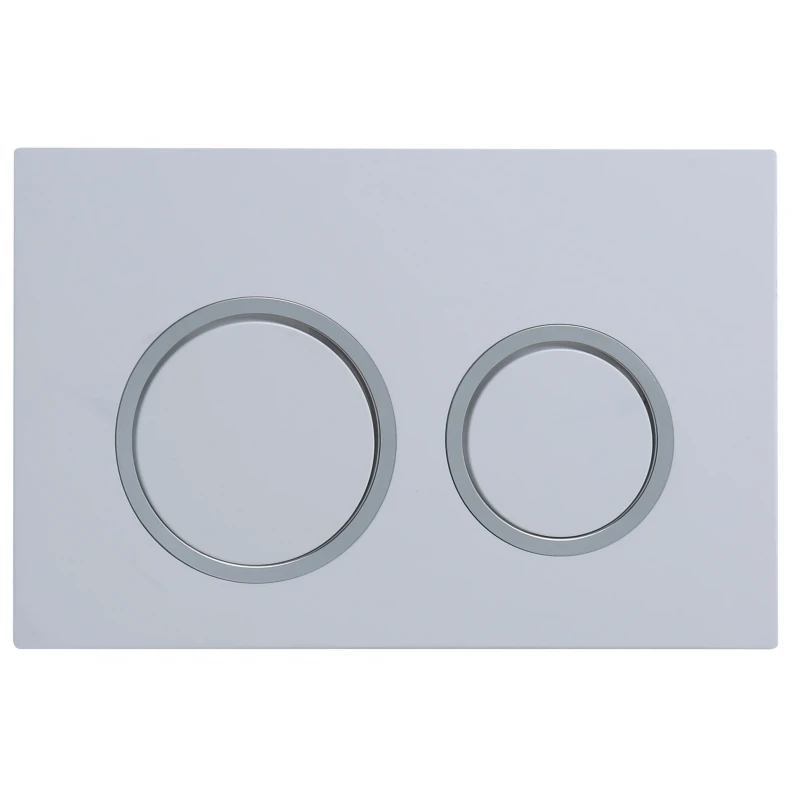 Панель змиву Koer KT-0605-03 220x140x12mm пластикова, кнопка кругла (KR5316)