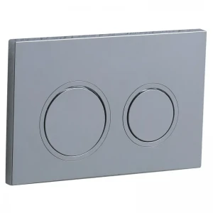 Панель змиву Koer KT-0605-01 220x140x12mm пластикова, кнопка кругла (KR5317)