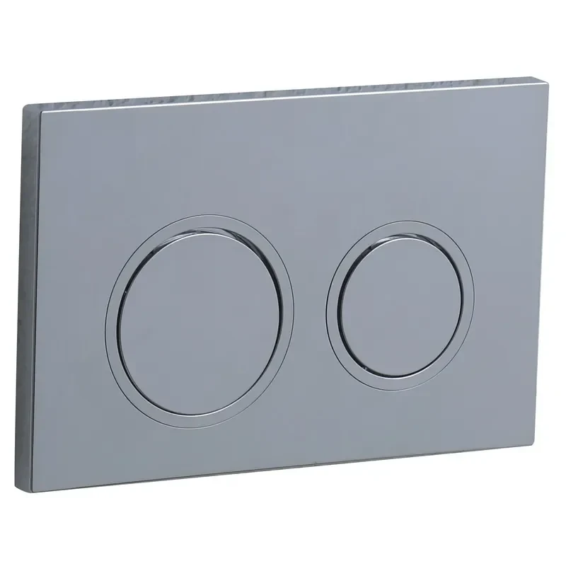 Панель змиву Koer KT-0605-01 220x140x12mm пластикова, кнопка кругла (KR5317)