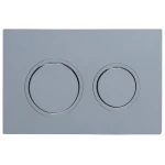 Панель змиву Koer KT-0605-01 220x140x12mm пластикова, кнопка кругла (KR5317)