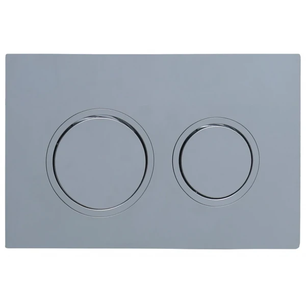 Панель змиву Koer KT-0605-01 220x140x12mm пластикова, кнопка кругла (KR5317)