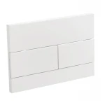 Панель змиву Koer KT-0603-03 240x160x10mm пластикова, кнопка лінійна (колір білий) (KR5318)