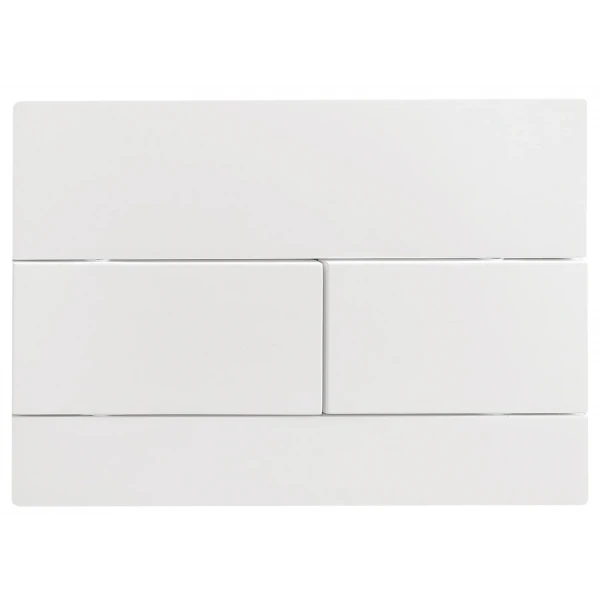 Панель змиву Koer KT-0603-03 240x160x10mm пластикова, кнопка лінійна (колір білий) (KR5318)