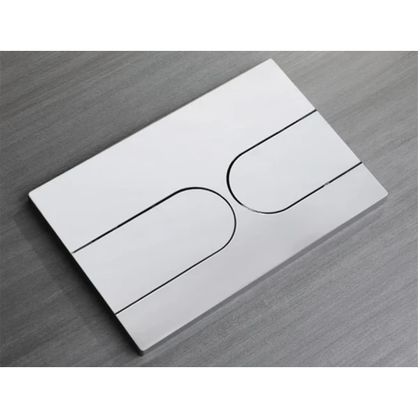 Панель смыва Koer KT-0604-01 240x160x10mm пластиковая, закругленная кнопка (KR5323)