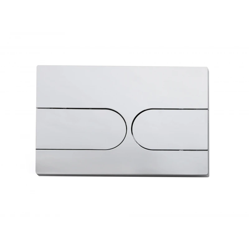 Панель змиву Koer KT-0604-01 240x160x10mm пластикова, кнопка закруглена (KR5323)