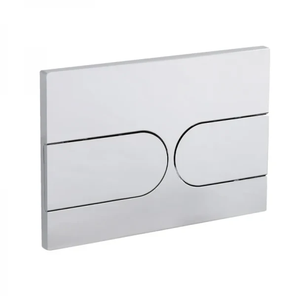 Панель смыва Koer KT-0604-01 240x160x10mm пластиковая, закругленная кнопка (KR5323)