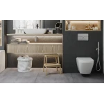 Панель смыва Koer KT-0604-01 240x160x10mm пластиковая, закругленная кнопка (KR5323)