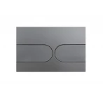 Панель змиву Koer KT-0604-07 240x160x10mm пластикова, кнопка закруглена (KR5325)