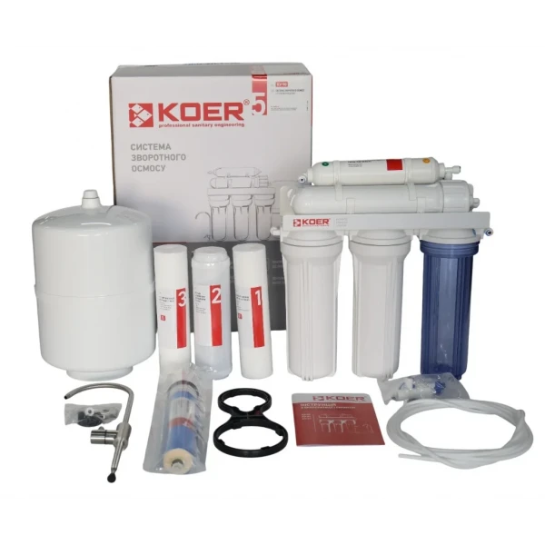 Система обратного осмоса KOER KV-90 5 ступеней, мембрана 75 галлон (KR5326)