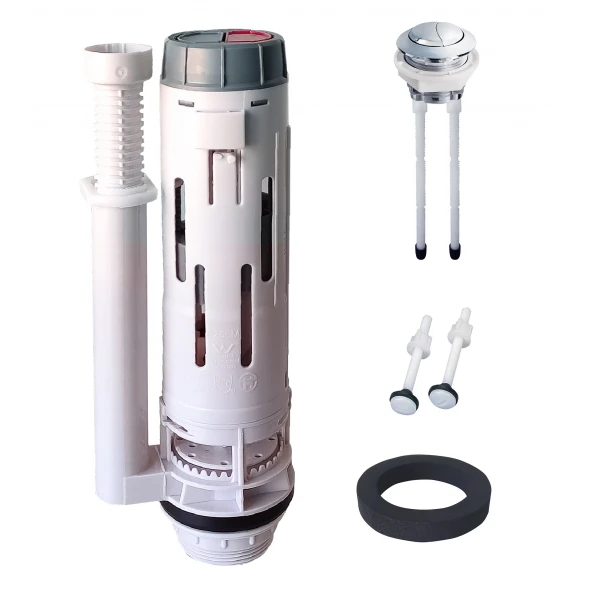 Комплект арматури Koer KT-0303-1/2" спускна та наповнювальна з боковим підключенням, 1/2" (KR5340)