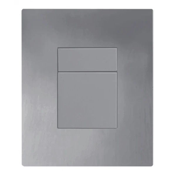 Панель змиву Koer KT-0607-07 157x198x10mm пластикова, кнопка квадратна (колір графіт) (KR5345)
