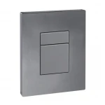 Панель змиву Koer KT-0607-07 157x198x10mm пластикова, кнопка квадратна (колір графіт) (KR5345)